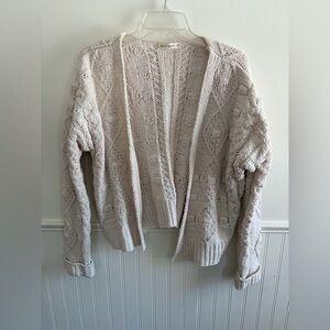 Cream Cable Knit Women's Sweater